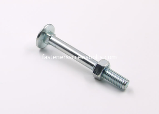 China Gavanized DIN603 Grade 4.8 Round Head Cup Square Steel Carriage Bolt with DIN555 Hex Nut supplier
