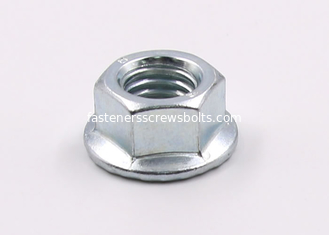 China Galvanized DIN6923 Steel Grade 8 Hex Flange Nuts with Serrations supplier