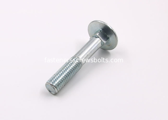 China DIN603 Grade 4.8 Galvanized Carriage Bolts Without Square Neck For Industrial supplier