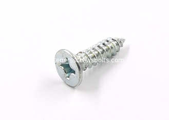 China Home Decorating Self Tapping Screws , DIN7982 Cross Recessed Flat Head Screw supplier