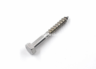 China Stainless Steel A2 Hex Head Lag Screws for Wooden Structures Installation supplier