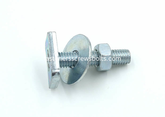 China Galavanized Mild Steel Square Head Bolts with Hex Nuts and Flat Washers supplier