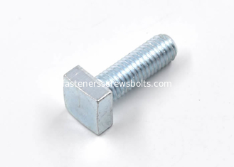 China Mild Steel Square Head Bolts M8 Grade 4.8 For Open Construction Sites supplier