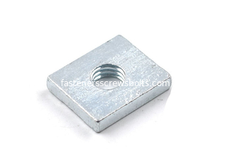 China Custom-made Galvanized Square Mild Steel Nuts M6 carbon steel nuts supplier