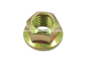 China Galvanized ISO7044 3-Point All-Metal Prevailing Torque Type Hexagon Flange Nuts Grade 10 supplier