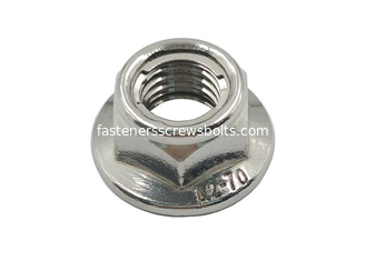China DIN6927 Stainless Steel A2 Prevailing Torque Type Hex Flange Nuts M8 supplier