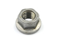 Plain Mild Steel Hex Flange Weld Nuts with 3 Welding Points for Automobile Industry supplier