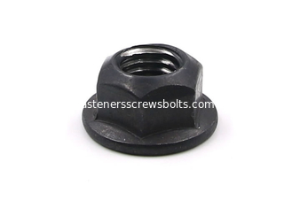 China DIN6926 Grade 10 Black Steel Prevailing Torque Type Hexagon Nuts for Automobiles supplier