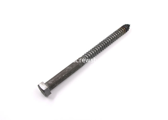 China 10 Inch Long Steel Wood Screws , Hex Head Lag Bolts ASME B18.2.1 Standard supplier