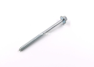 China Zinc Plated Q195 Steel Wood Screws , Flange Hexagon Head Wood Screws supplier