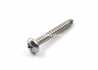 China Stainless Steel Self Tapping Screws , Cross Recessed Pan Head Screw DIN7981 supplier