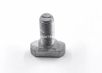 China Grade 8.8 Hammer Head Bolt Hot Dip Galvanized With Square Neck For Mounting Rail supplier