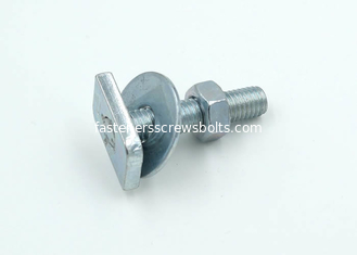 China Galavanized Mild Steel Square Head Bolts with Hex Nuts and Flat Washers supplier