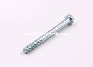 China DIN 931 Grade 8.8 Fasteners Screws Bolts Hexagon Head Zinc Plated Surface Treatment supplier