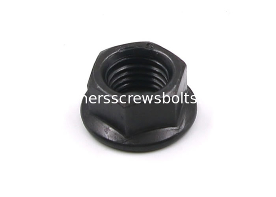 Special Black Grade 8 Steel Hex Flange Nut Used for Automobile Maintenance supplier