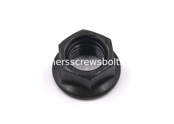 Special Black Grade 8 Steel Hex Flange Nut Used for Automobile Maintenance supplier