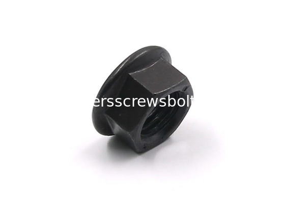 Special Black Grade 8 Steel Hex Flange Nut Used for Automobile Maintenance supplier