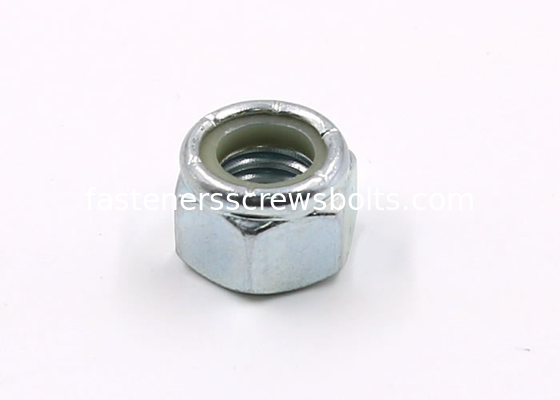 M3-M48 Galvanized Grade-6 DIN985 Prevailing-Torque Hexagon Thin Nuts with Nylon Insert supplier