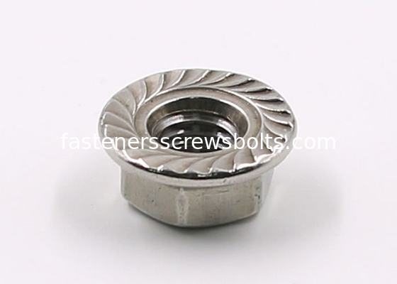 Stainless Steel A2 M3-M24 DIN6923 Hex Flange Nuts with Serrations supplier