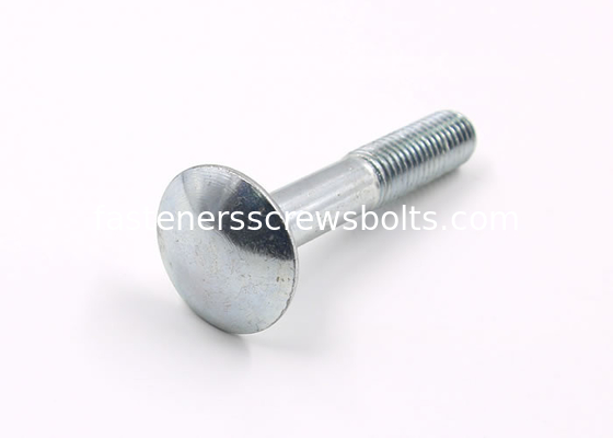 DIN603 Grade 4.8 Galvanized Carriage Bolts Without Square Neck For Industrial supplier