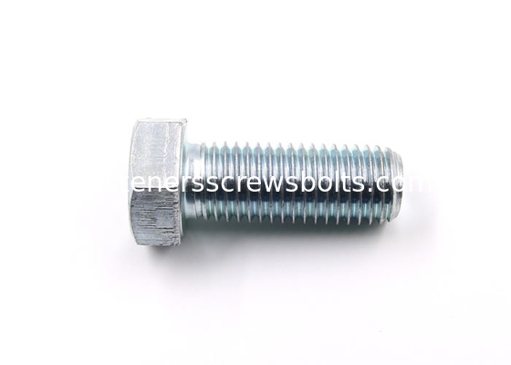 Galvanized Full-Threaded Grade 4.8 Steel Hex Head Screw DIN933 supplier