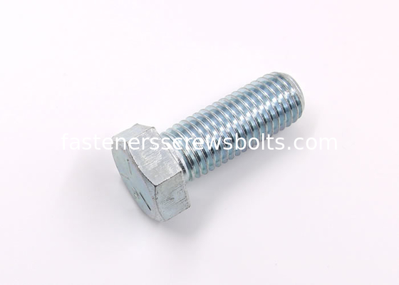 Galvanized Full-Threaded Grade 4.8 Steel Hex Head Screw DIN933 supplier