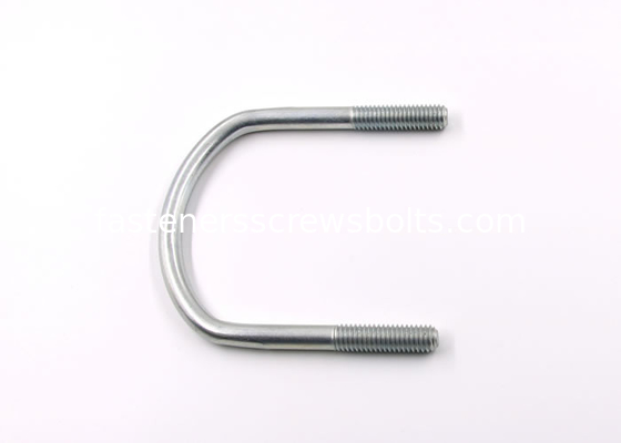 Galvanized Mild Steel Grade 4.8 U-bolts Used for Fixing Pipes supplier