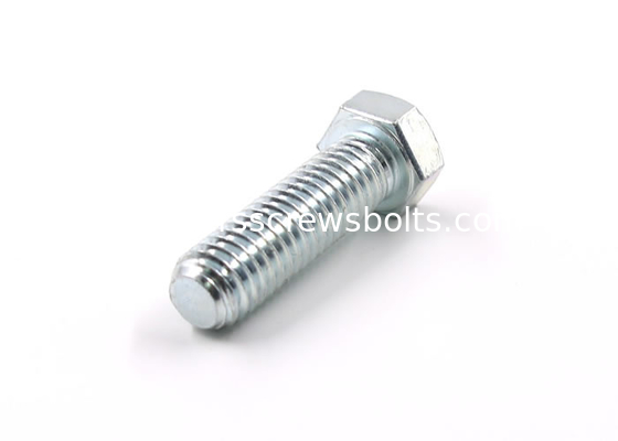 Galvanized Full-Threaded Chamfered Grade 8.8 Steel Hexagon Head Screws DIN933 supplier