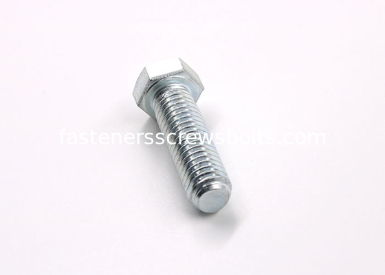 Galvanized Full-Threaded Chamfered Grade 8.8 Steel Hexagon Head Screws DIN933 supplier