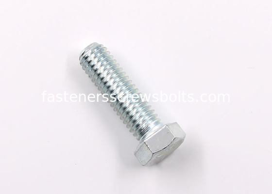 Galvanized Full-Threaded Chamfered Grade 8.8 Steel Hexagon Head Screws DIN933 supplier