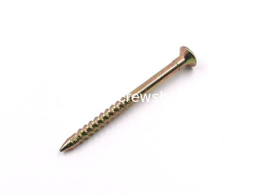 Pozidrive Flat Cap Head Nails Screw Mild Steel Material Used With Plastic Anchors supplier