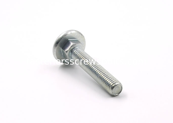 Hex Neck Flat Round Head Screw , Phillips Drive Small Flat Head Screws supplier