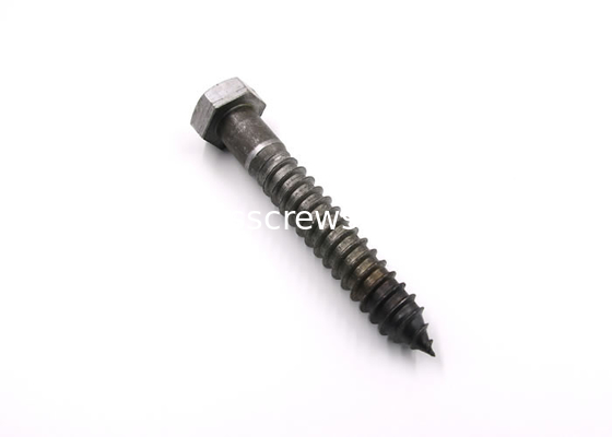 5 Inch Long Steel Wood Screws , Field Construction Structure Hex Lag Bolts supplier