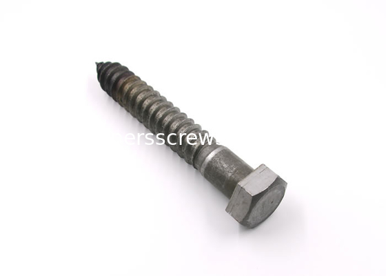 5 Inch Long Steel Wood Screws , Field Construction Structure Hex Lag Bolts supplier