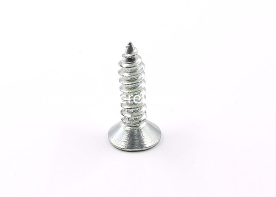 Home Decorating Self Tapping Screws , DIN7982 Cross Recessed Flat Head Screw supplier