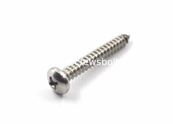 Stainless Steel Self Tapping Screws , Cross Recessed Pan Head Screw DIN7981 supplier