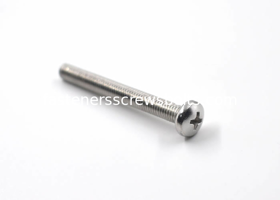 Small Stainless Steel Screw Bolts , DIN7985 Cross Recessed Pan Head Screw supplier