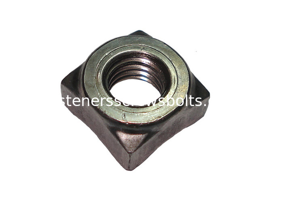 DIN928 Plain Fastener Nuts , Steel Square Weld Nut For Automobile Manufacturing supplier