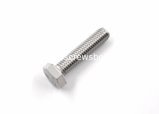 ASME B18.2.1 Stainless Steel Hex Head Screws For Food Processing Machines supplier