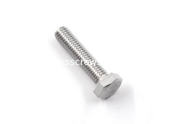 ASME B18.2.1 Stainless Steel Hex Head Screws For Food Processing Machines supplier