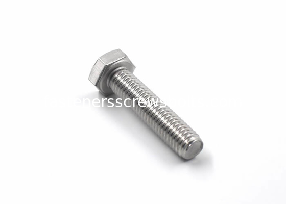 ASME B18.2.1 Stainless Steel Hex Head Screws For Food Processing Machines supplier