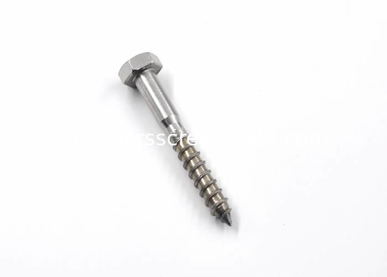 Stainless Steel A2 Hex Head Lag Screws for Wooden Structures Installation supplier