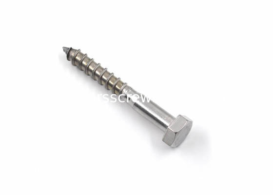 Stainless Steel A2 Hex Head Lag Screws for Wooden Structures Installation supplier