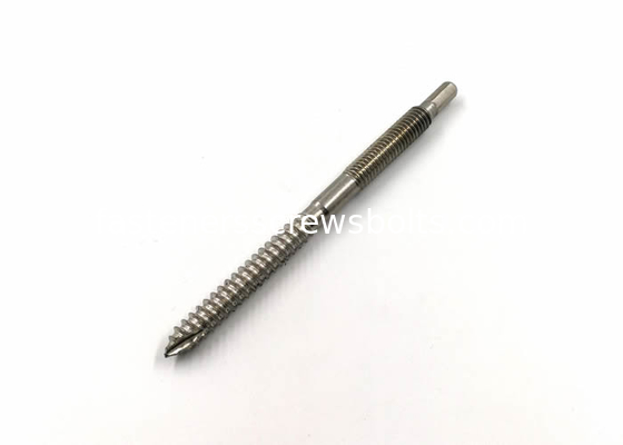 Hex End Stainless Steel Hanger Bolts High Strength For Fixing Solar Panels supplier