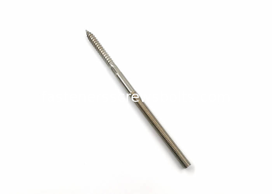 SUS316 A4 Stainless Steel Hanger Bolts With Metric Threads and Wood Threads supplier