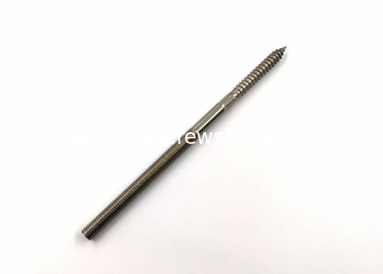 SUS316 A4 Stainless Steel Hanger Bolts With Metric Threads and Wood Threads supplier