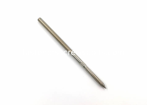 SUS316 A4 Stainless Steel Hanger Bolts With Metric Threads and Wood Threads supplier