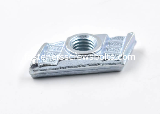Custom Made Mild Steel M8 Square Nut Cold Forged For Channel Steel Frames supplier