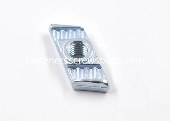 Custom Made Mild Steel M8 Square Nut Cold Forged For Channel Steel Frames supplier