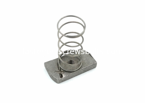 Plain Fastener Nuts Stainless Steel Spring Nuts Assembled With Aluminum Extrusion Profiles supplier